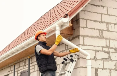 Pose et remplacement de gouttières à Arsure-Arsurette